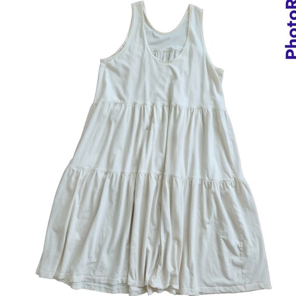 Everlane The Weekend Tiered Dress ivory canvas - Picture 7 of 9